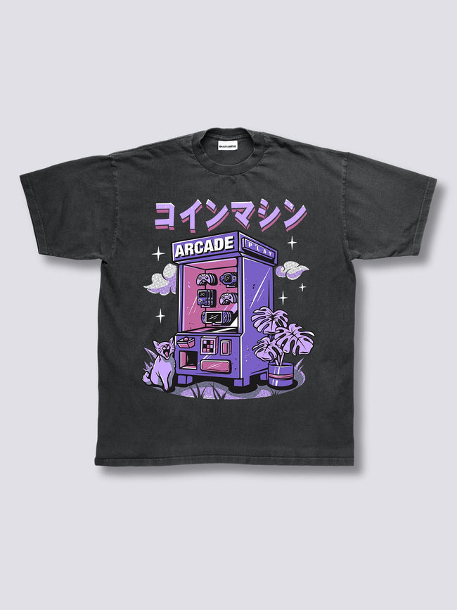 Front Print - Arcade Vintage T-Shirt Hover Image